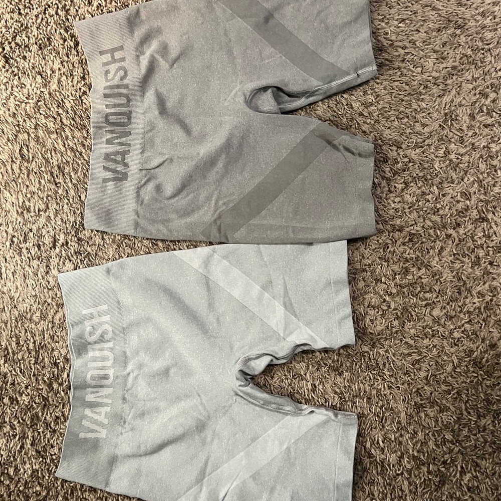 Vanquish Gray Biker Shorts